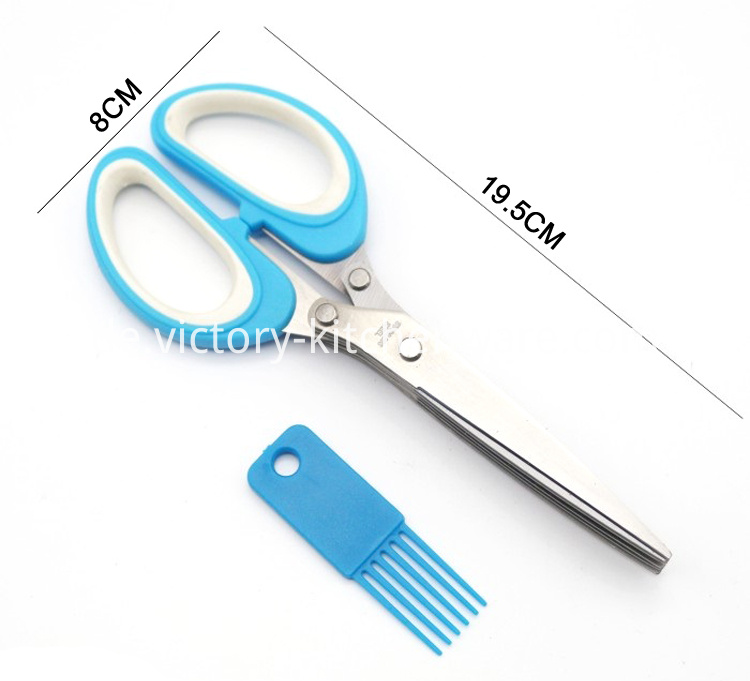 Küchenschere mit Reinigungsbürste kitchen shear with cleaning brush
